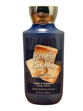 Bath & Body Works Beach Nights Summer Marshmallow Body Lotion 8 oz DISCONTINUED